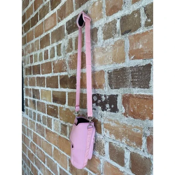 Pink Crossbody Stanley Cup Tumbler Water Bottle Travel Carrier Holder - Picture 2 of 9